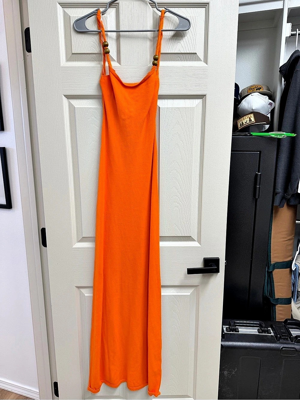 Peppermayo Janelle Beaded Maxi Dress Orange Maxi Dress Size Small